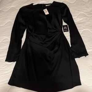 Express Black Long Sleeve Dress